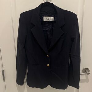 Veronica Beard Navy Blazer with Gold Buttons